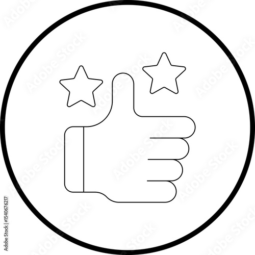 Rating icon single icon vector illustration