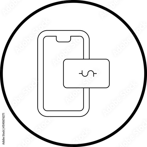 Smart phone dollar icon single icon vector illustration