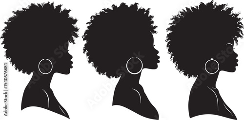 African people cultural silhouette design vector illustration