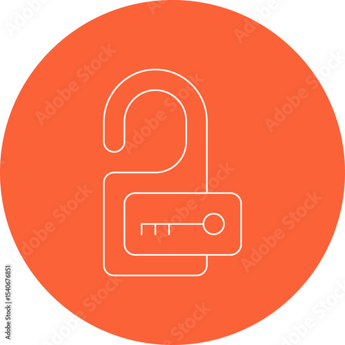 Door hanger icon 1 single icon vector illustration