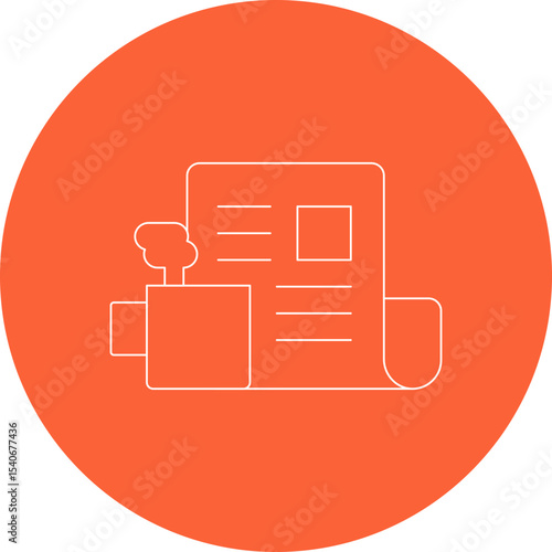 News paper icon single icon vector illustration