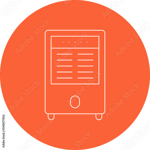 Air cooler icon single icon vector illustration