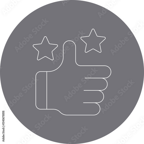 Rating icon single icon vector illustration