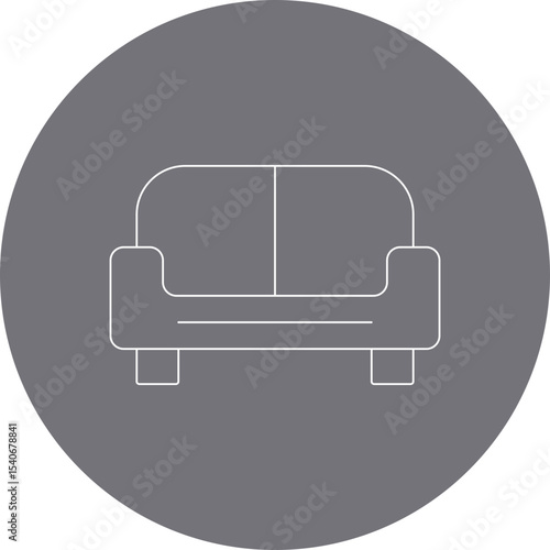 Sofa icon single icon vector illustration