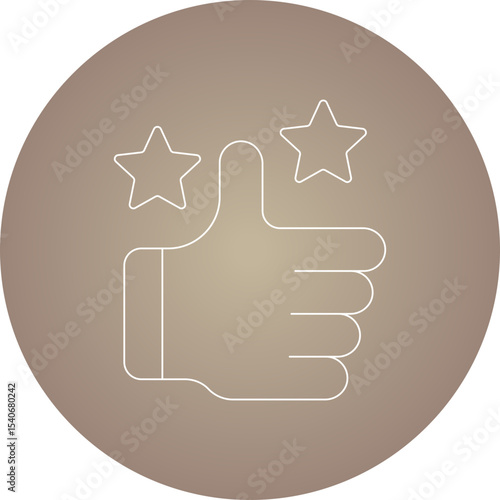 Rating icon single icon vector illustration