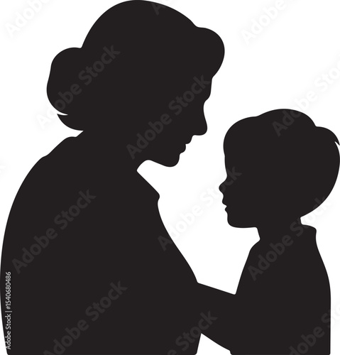 Grandparents with grandchild vector illustration