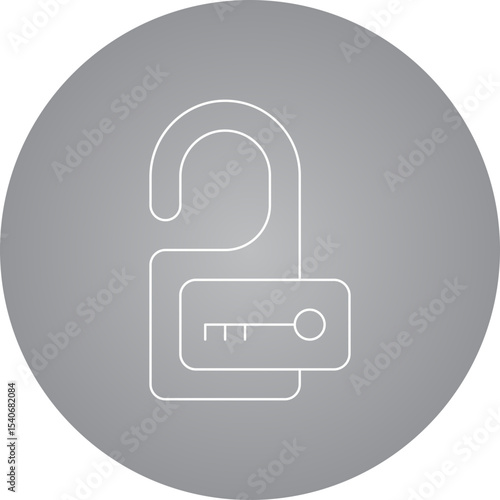 Door hanger icon 1 single icon vector illustration