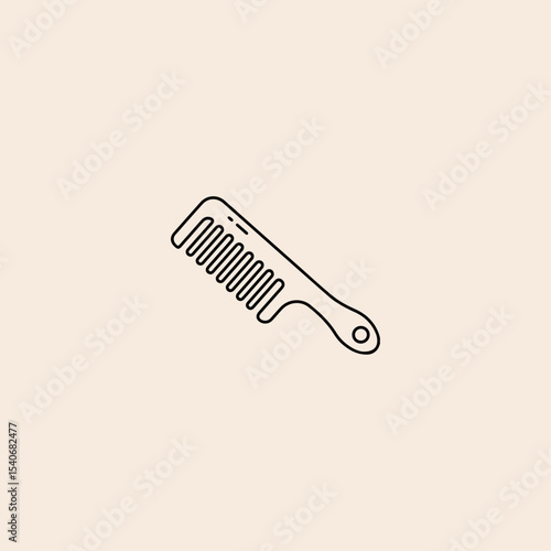 Hair Brush icon flat vector design. 