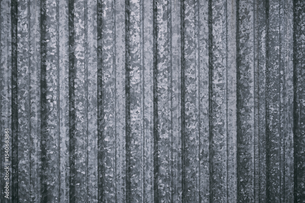 Fototapeta premium Texture of corrugated metal zinc alloy sheet for cladding