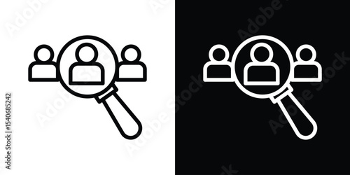 White bread icon design. simple stroke line vector icon set