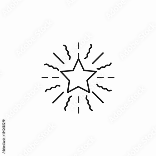 sparkling star burst icon sign vector