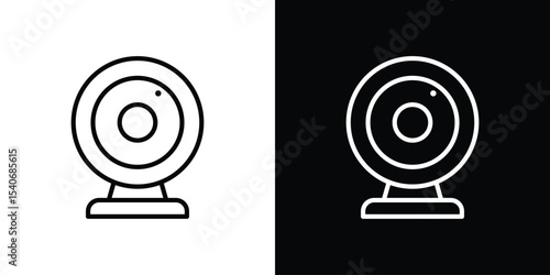 Web camera icon design. simple stroke line vector icon set