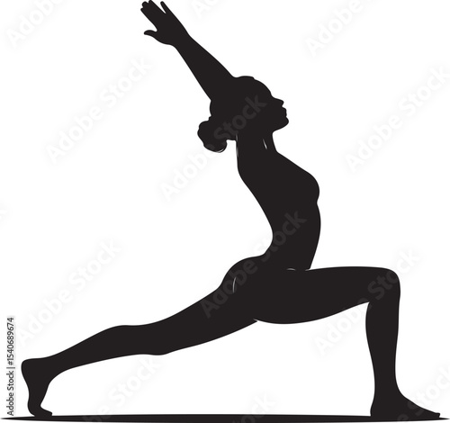 Woman doing yoga vector illustration