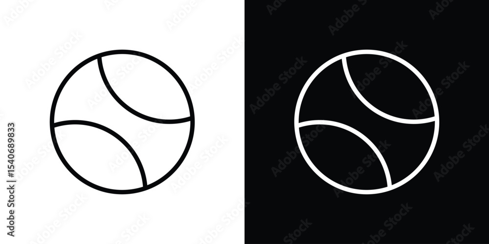 Fototapeta premium Tennis icon design. simple stroke line vector icon set