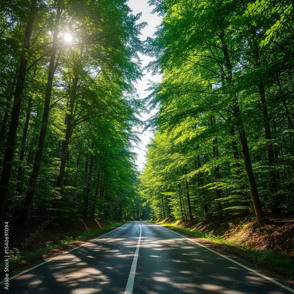 Obraz premium road in the forest