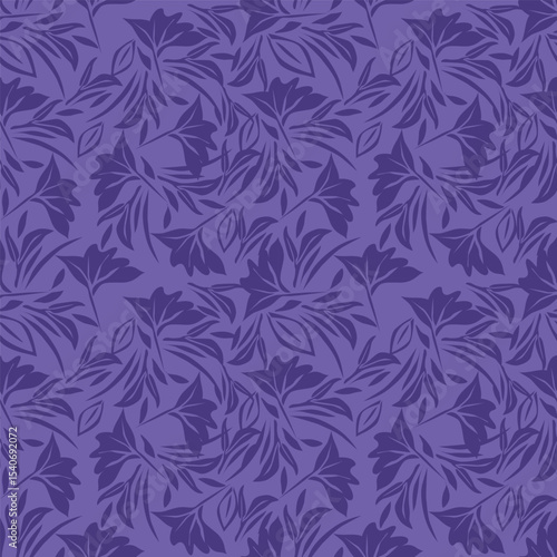 Wallpaper Mural seamless vector flower pattern on grey background
 Torontodigital.ca