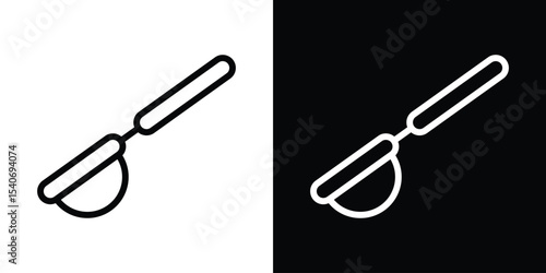 sieve icon design. simple stroke line vector icon set