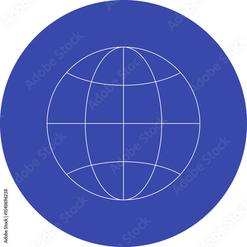Global icon single icon vector illustration