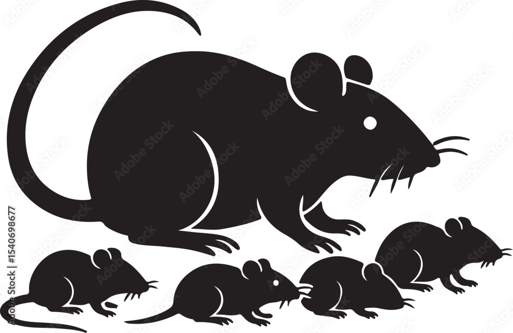 Obraz premium Mouse vector atr ইদুর 