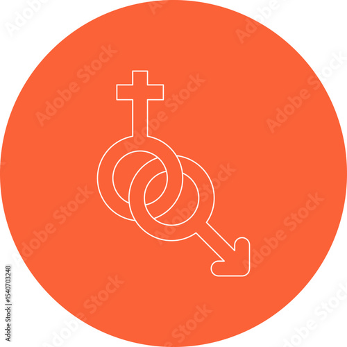 Gender symbol icon single icon vector illustration