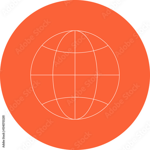 Global icon single icon vector illustration