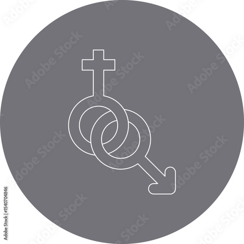 Gender symbol icon single icon vector illustration