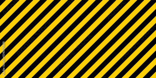 warning yellow hazard stripes background, danger sign template, vector illustration