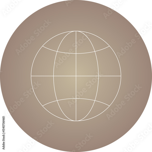 Global icon single icon vector illustration