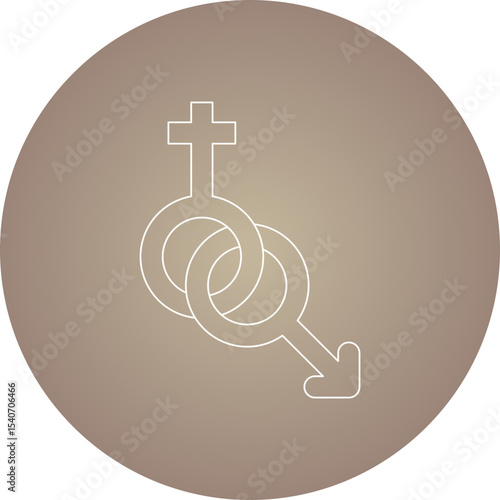 Gender symbol icon single icon vector illustration