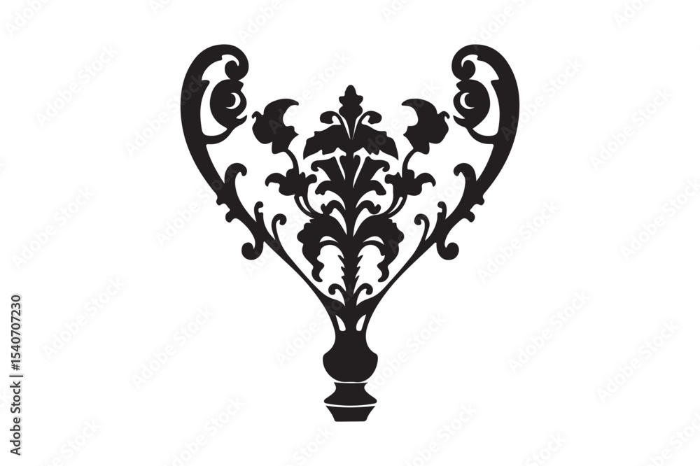 Fototapeta premium Vintage Floral Ornament Vector Design