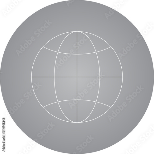 Global icon single icon vector illustration