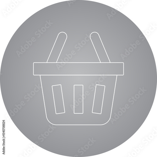 Basket icon 3 single icon vector illustration