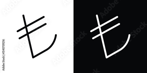 Tableau sur toile Lira sign icon