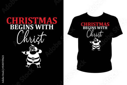Christmas begins with christ Quotes svg, Christmas Svg, t-shirt design for prints, Xmas t-shirt design cut file