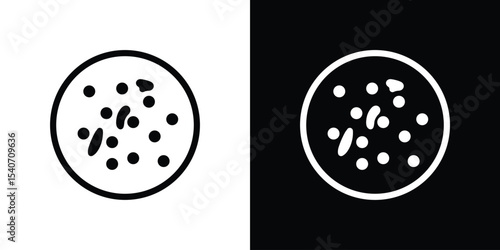 Leukemia icon design. simple stroke line vector icon set
