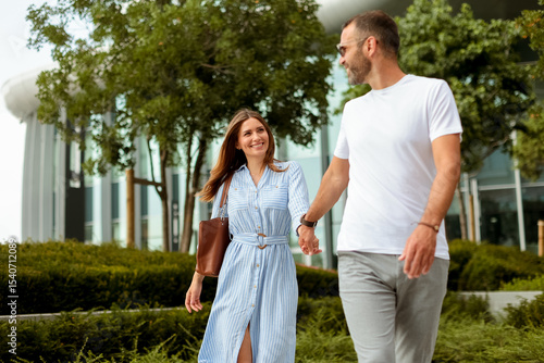 Couple enjoys a leisurely s...