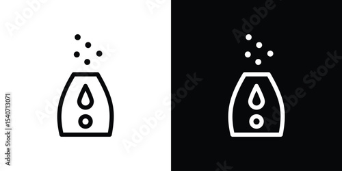 Humidifier icon design. simple stroke line vector icon set
