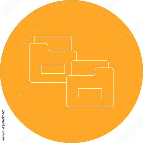 Folder icon 3 single icon vector illustration