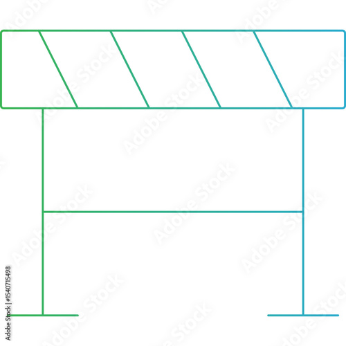Road block icon single icon vector illustration