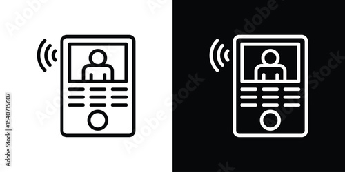 Hatchet icon design. simple stroke line vector icon set