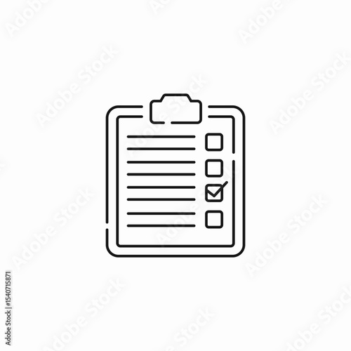 clipboard checklist completed icon sign vector