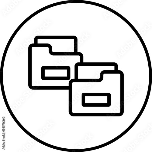 Folder icon 3 single icon vector illustration