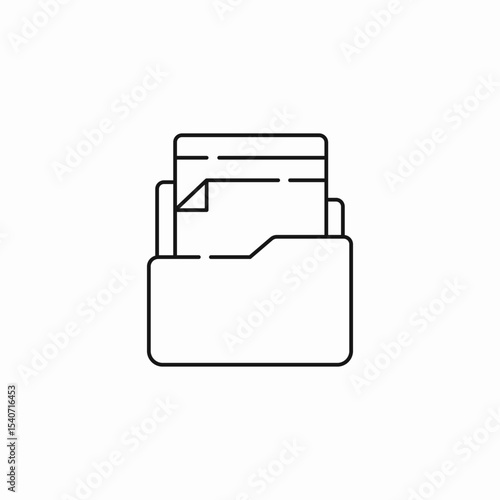 file folder documents icon sign vector