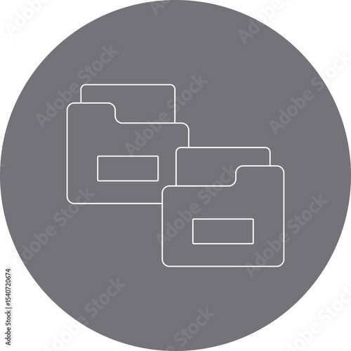 Folder icon 3 single icon vector illustration