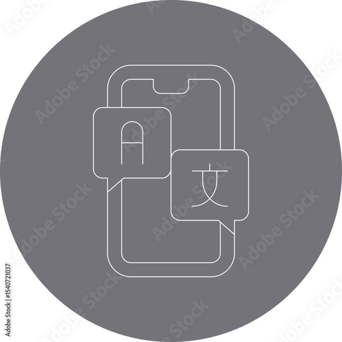 Mobile translation icon single icon vector illustration