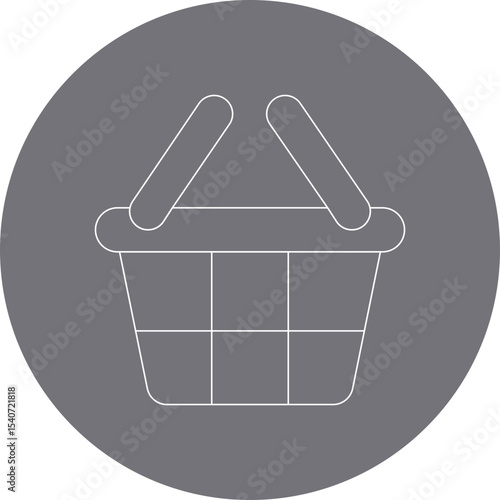 Basket icon 3 single icon vector illustration