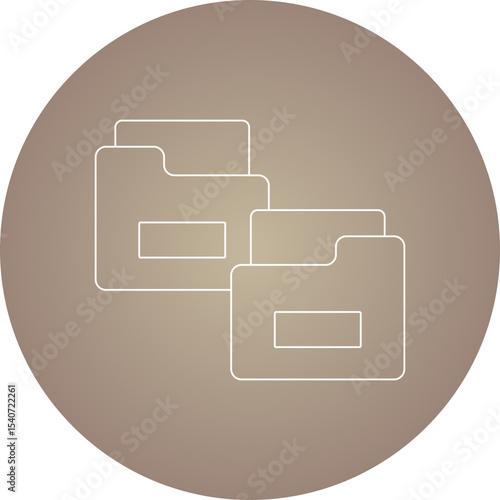 Folder icon 3 single icon vector illustration