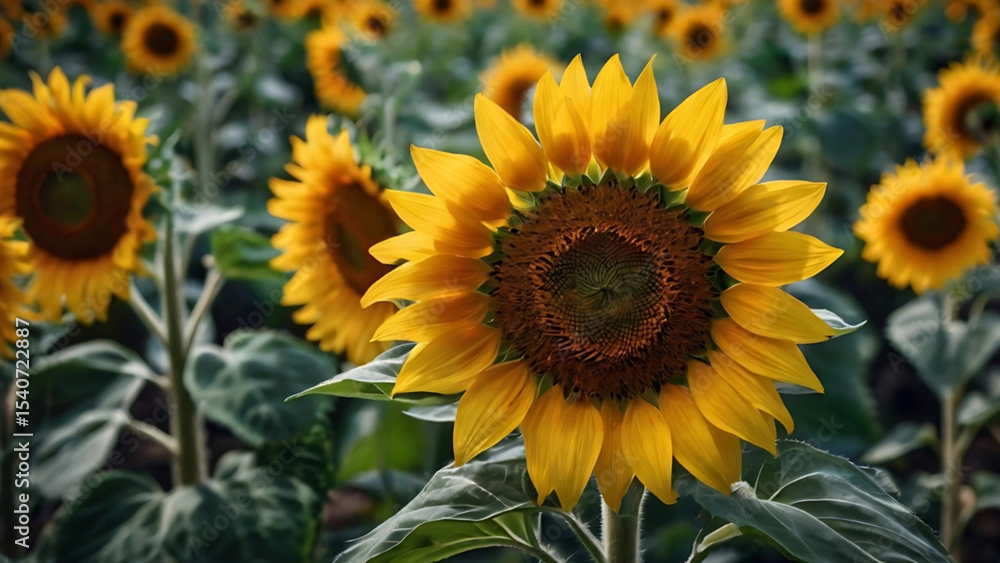 Obraz premium Sunflower field