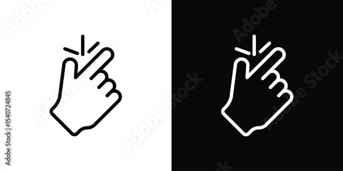 Easy icon design. simple stroke line vector icon set
