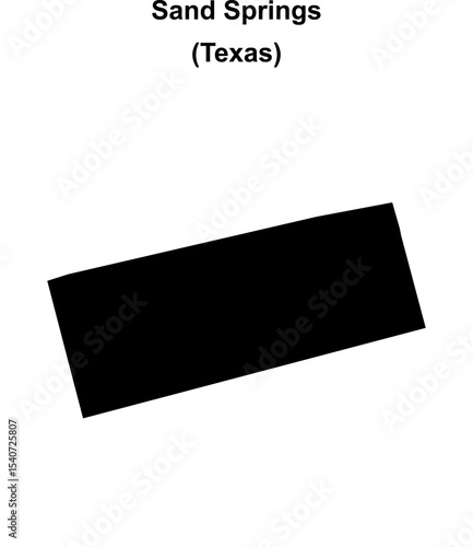 Sand Springs (Texas) blank outline map